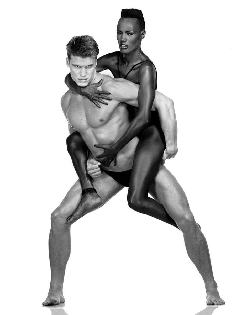 Retrocokes's tweet photo. Grace Jones and Dolph Lundgren were remarkably famous for their wild parties in the 1980s. Years after their relationship ended, Dolph said the orgies were exhausting. https://t.co/8gudwPZrXM