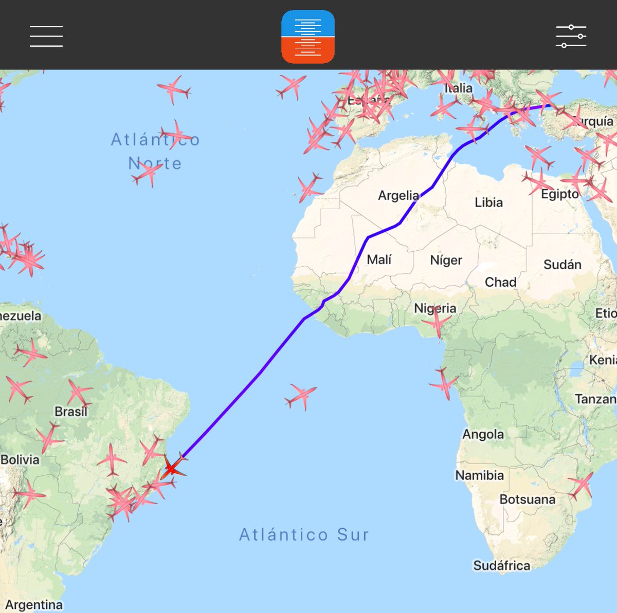 infinitefsur's tweet image. LTBA - SBGR TK15 Turkish Airlines! @LiveFlightApp @infiniteflight