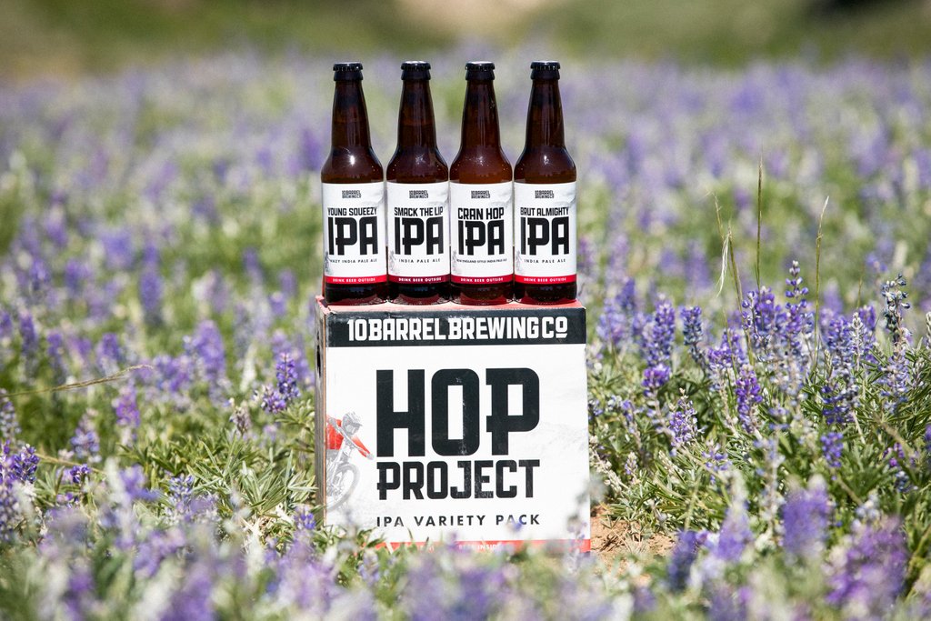 10BarrelBrewing's tweet photo. Look out for #HopProject 2.0 hitting shelves any day now! Featuring 3 new IPAs including Brut Almighty Brut IPA, Smack the Lip IPA, Cran-Hop NEIPA, and the return of Young Squeezy Hazy IPA. 🍻 #DrinkBeerOutside https://t.co/GqbC3f8G9K