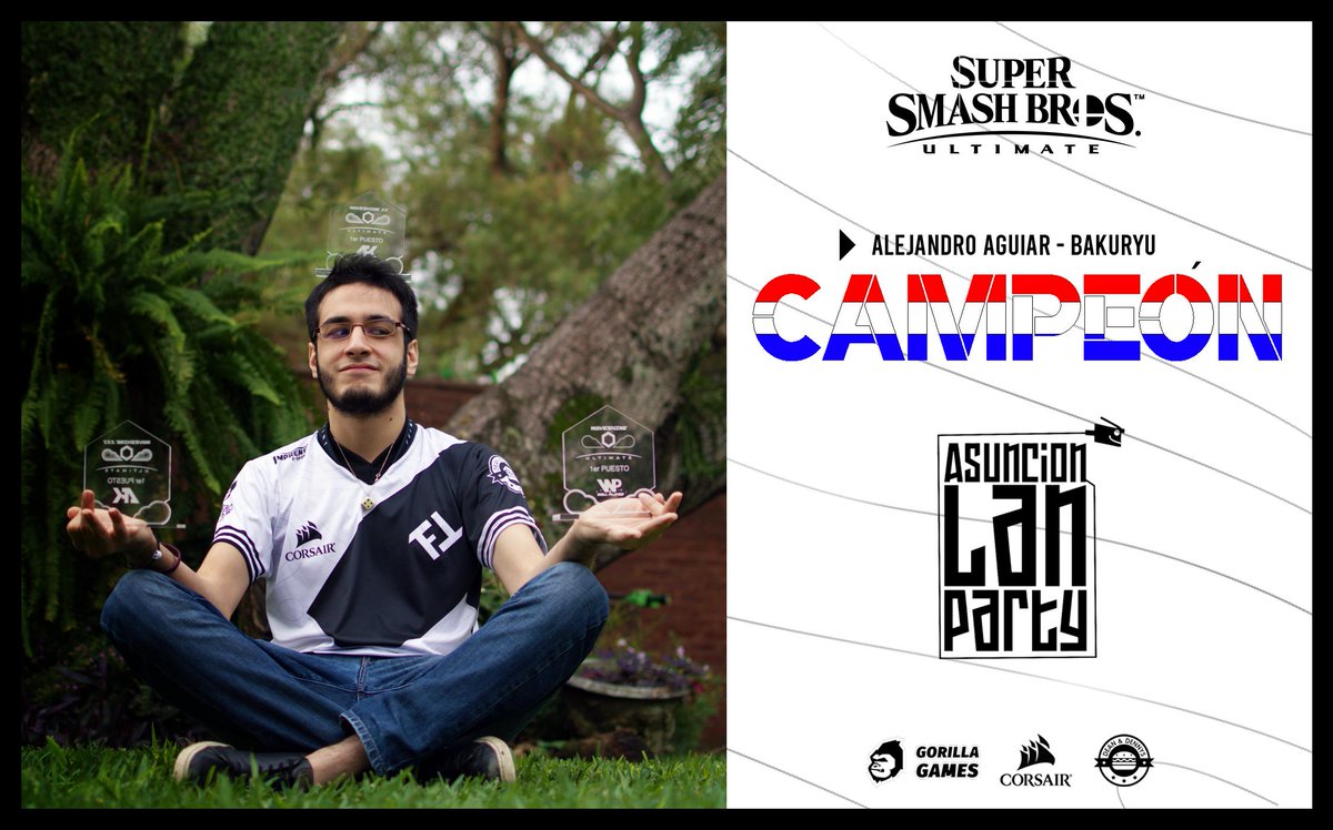 FeintGamingla's tweet photo. #SMASHULTIMATE

@BakuryuArg se consagró campeón de @AsuLanParty en Paraguay dejando no solo al equipo sino al país en los más alto. ¡Muchas gracias por el apoyo de todos!

¡FELICITACIONES ALE!

#GOFNT https://t.co/nUnJFUZYBP