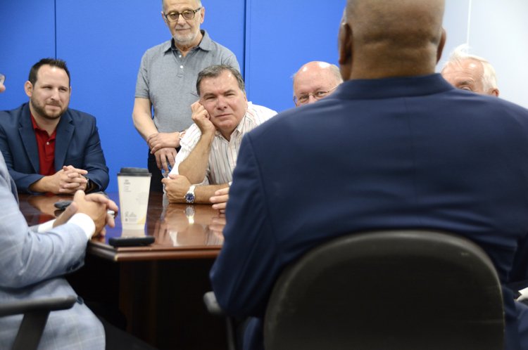 MDPitmanJournal's tweet photo. Got to meet @JimBrownNFL32 today for the Work+ program coming to @HamiltonOh by way of the @MiamiRegionals, and Brown’s Amer-I-Can program is now a partner. https://t.co/D9L7Kgtrf9