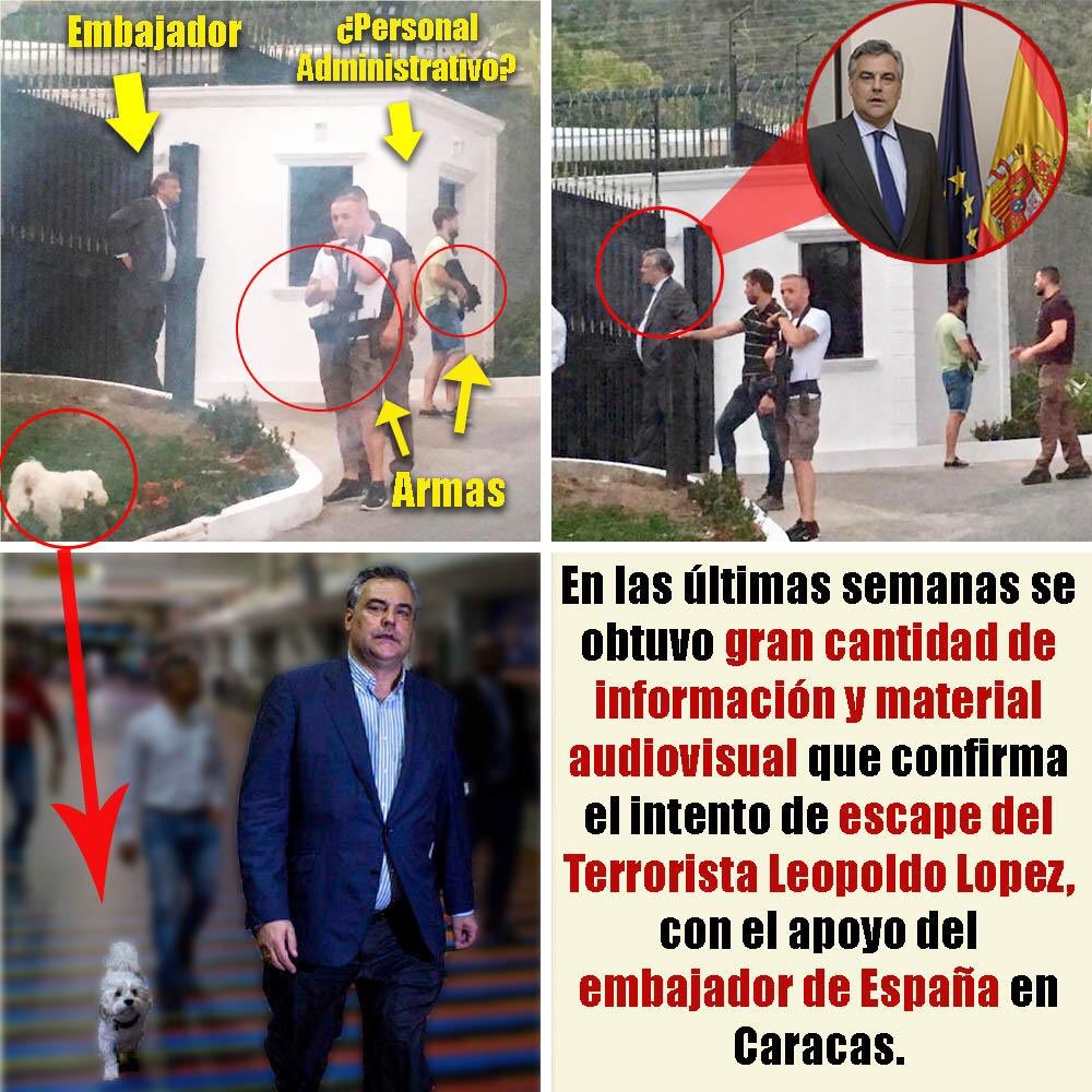 RedRadioVe's tweet photo. ⚠️Leopoldo López, luego de fugarse del arresto domiciliario y solicitar asilo en la Embajada de España, tras el intento de golpe de Estado el 30 Abr, pretende huir de nuevo.
Cuerpos de inteligencia han detectado una posible fuga a través de un túnel.
#fuga #leopoldolopez https://t.co/O3kvwl1FvI
