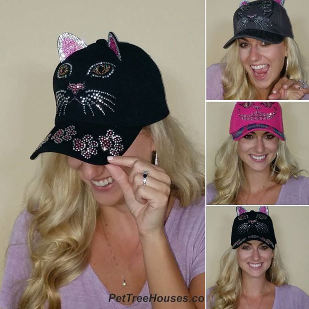 Ears to you, beautiful! 
These Fashion Bling Cat Hats put some feline flair out there for your hair! The Hats are embellished with faceted faux gems and sparkling ears!
Check out these cute bling cat hats now available at buff.ly/2yEmMFy ! Pet Tree Houses,llc