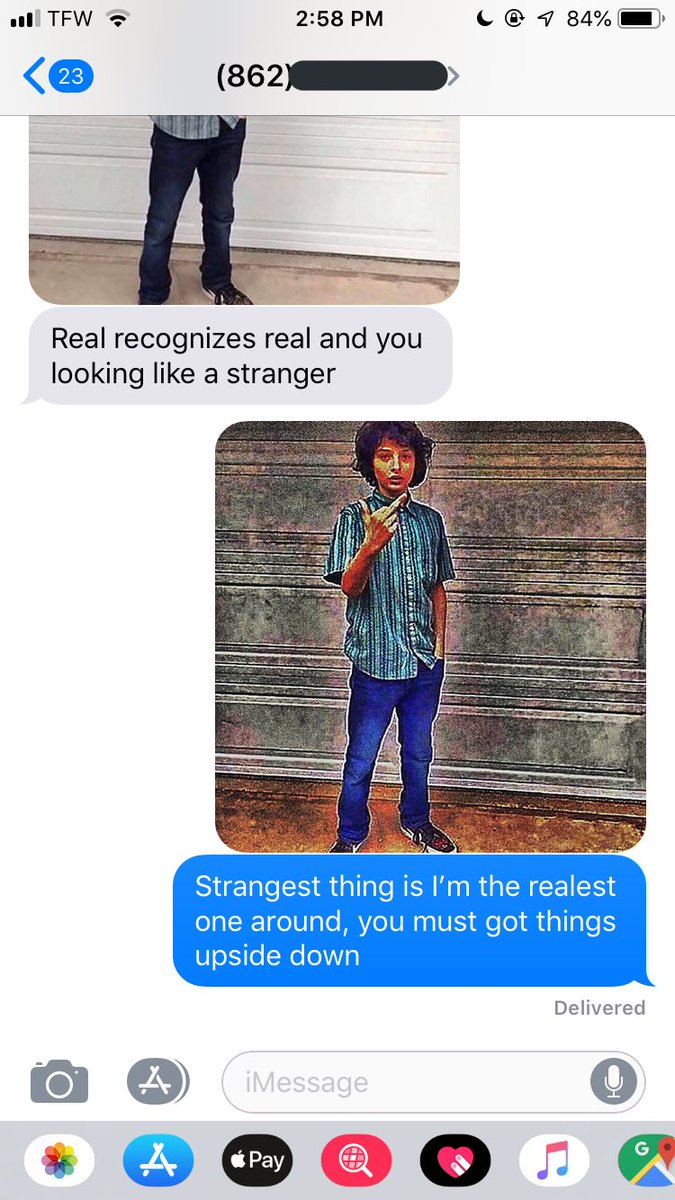 SometimesRJ's tweet photo. So I texted my number neighbor and this is how it went LMAO https://t.co/wZPZdt7tTQ