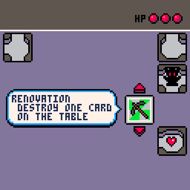 HelpIAmMatthew's tweet photo. I just finished my entry for this year's #GMTKJam!
Dungeon Solitaire is a deck-building, dungeon-making, rougue-like card game made in #pico8!
You can play it here: https://t.co/uONm04stkm https://t.co/mhZOxc6tRf