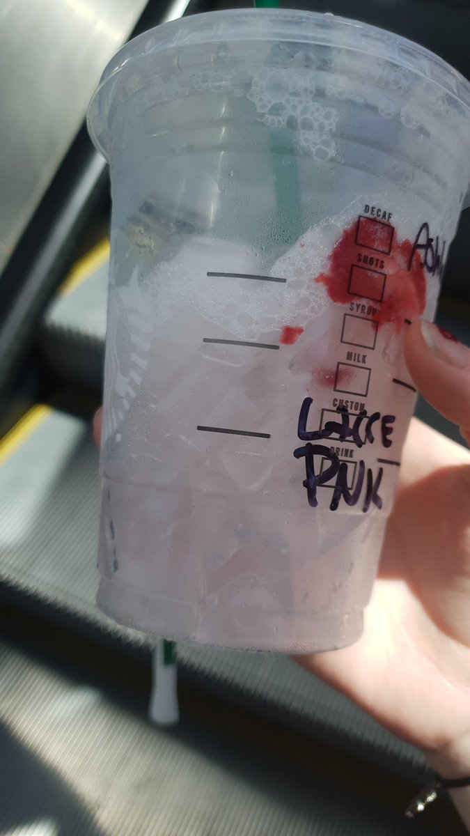 Hannahcsxx's tweet photo. @Starbucks I was charged extra for light ice in my pink drink at Starbucks in universal studios hollywood but I got a cup full of ice https://t.co/BG1GXzzHhn