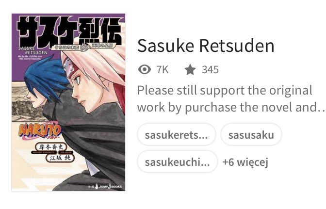 PolandBoruto's tweet photo. Jeśli posiadacie wattpad a nie chce wam się czekać na angielskie/polskie wydanie nowelki Sasuke Retsuden to dzięki pracowitości zagranicznej fanki Sakusasusaku możecie przeczytać prolog i dwa pierwsze rozdziały po angielsku ‼️🌸 Doceńcie jej pracę proszę. 

#SasukeRetsuden https://t.co/BDLDjUe2Lx