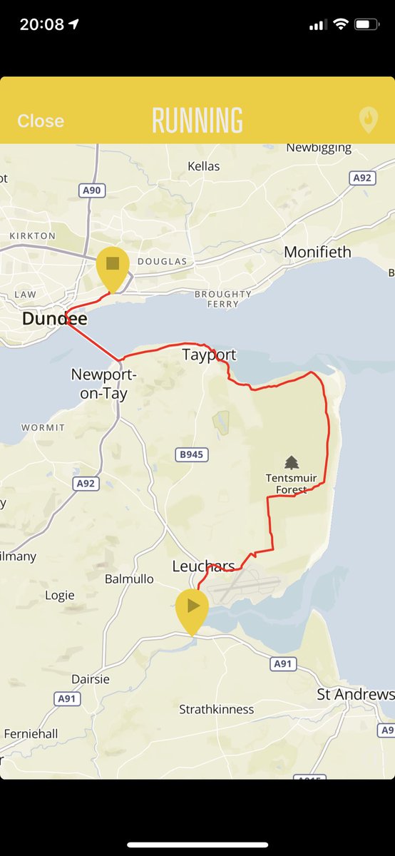 physiojen13's tweet photo. #AHPsActive today - Marathon Training. 16.6 miles along the #FifeCoastalPath - so warm but a lovely run! #loveactivity #physiotherapy #TeamWARC https://t.co/1CZeJicRXs