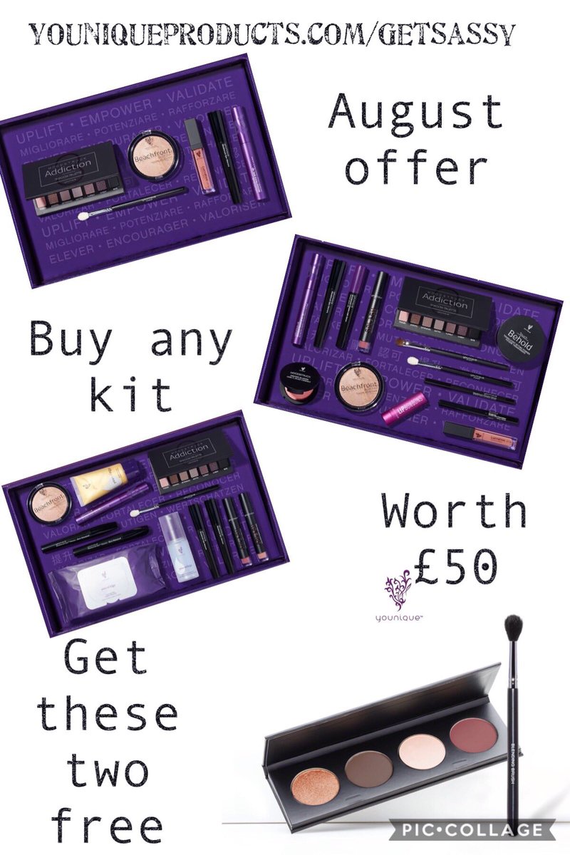 HotStevenSned's tweet photo. Buy one of our kits or join to sell and get a quad palette and blending brush for free worth £50. 
Kits are discounted already so saving alottttttttt
#younique #teamsss https://t.co/bL4RgffFkk
