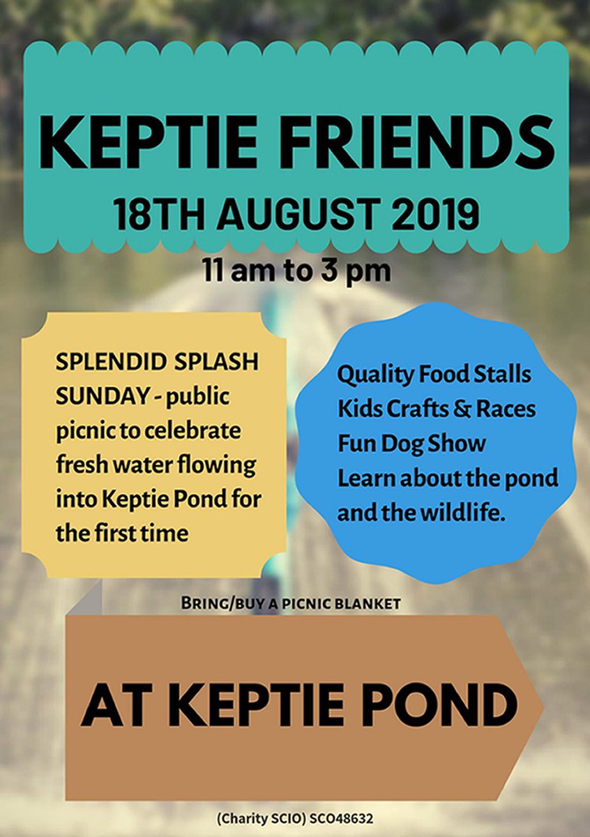 MoragLindsay1's tweet photo. @CllrFairweather Thanks to you too @CllrFairweather @KeptieFriends have made great improvements to Keptie Pond and if you could retweet our picnic poster that would be a great help too. https://t.co/clR4vOua06