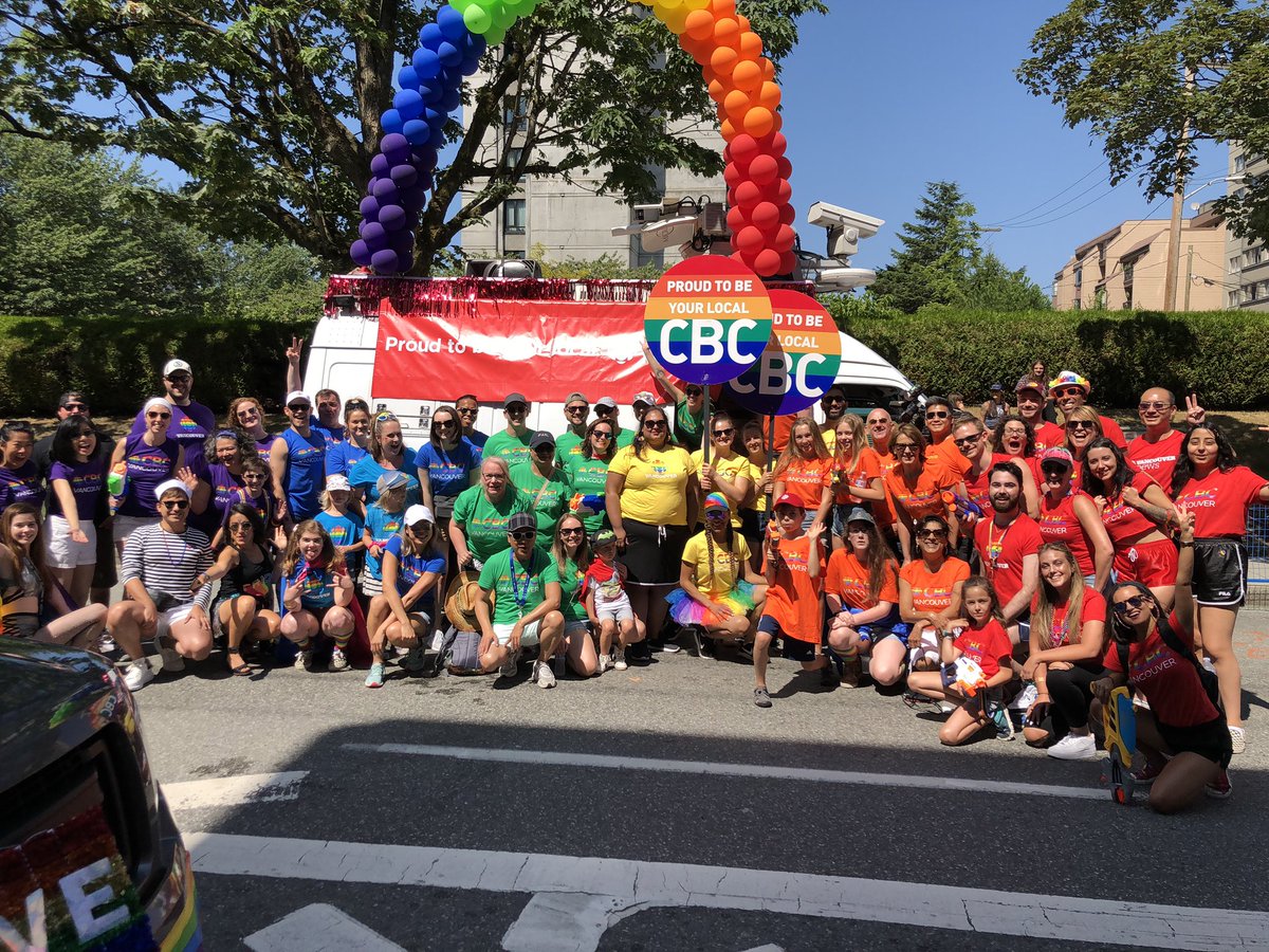 CBCVancouver's tweet photo. Happy #pride #vancouver! #cbcpride #VanPride #VanPride2019 https://t.co/eLtuV4uKgR