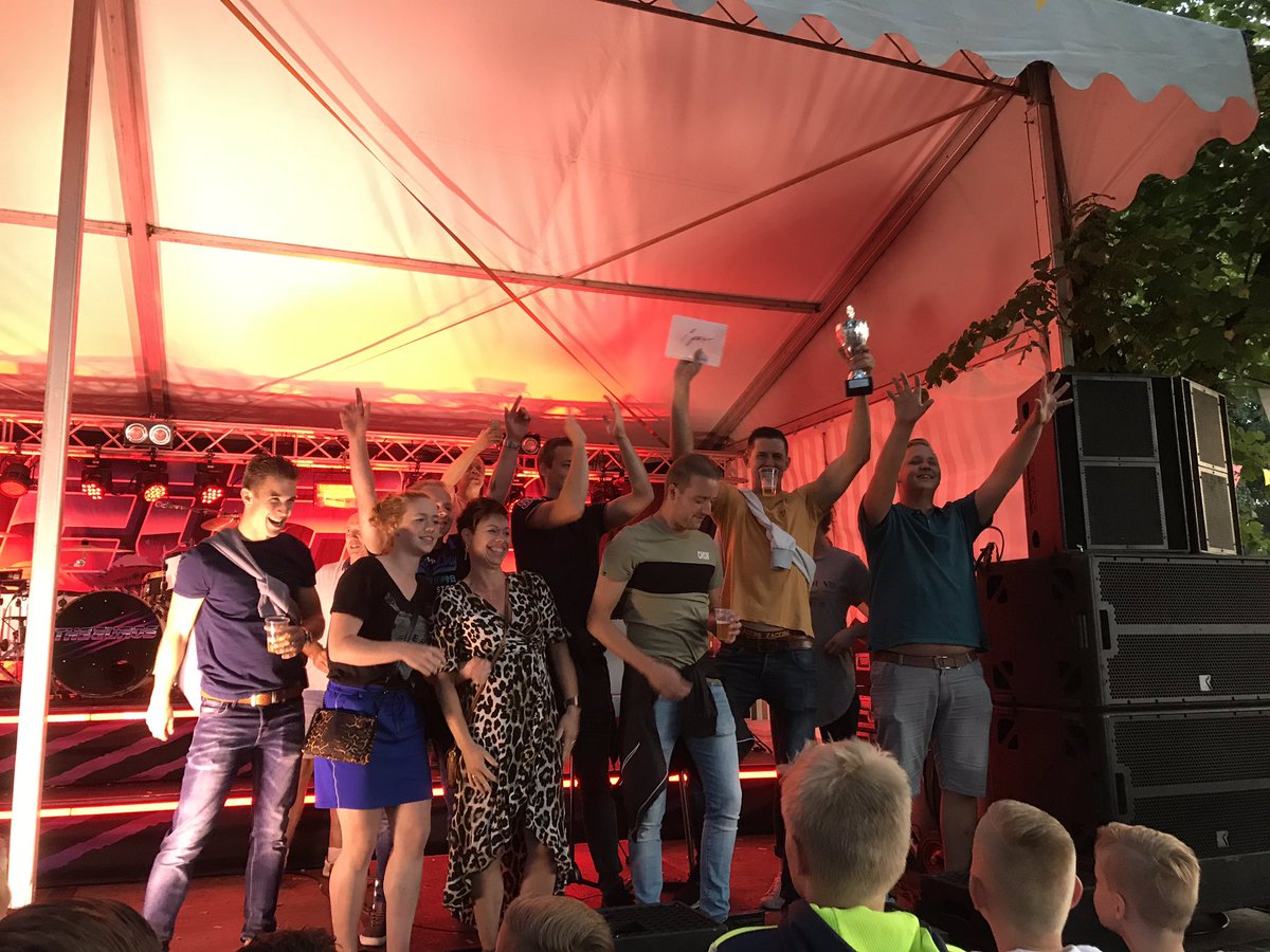 Winnaar feestvierdaagse Norg 2019 Het Eenige team van captain Melvin Koning.