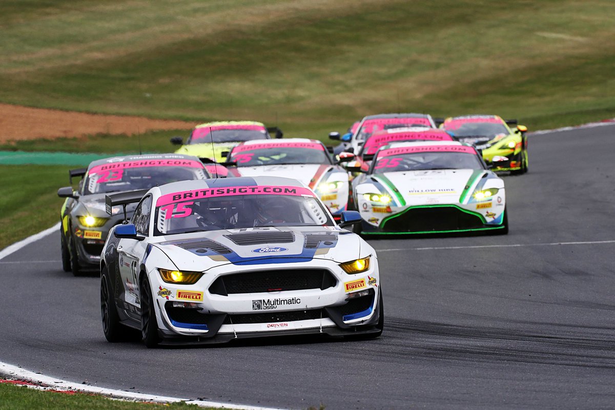 smaxwell27's tweet photo. As promised! Fought our way from P10 in qualifying to be P4 by the 3rd corner...finally grabbing a valuable 3rd place podium finish to hold on to our @BritishGT Championship lead heading into the @DoningtonParkUK finale next month! Thanks @FordPerformance @Multimatic @SebPriaulx https://t.co/LtvnZWimIM