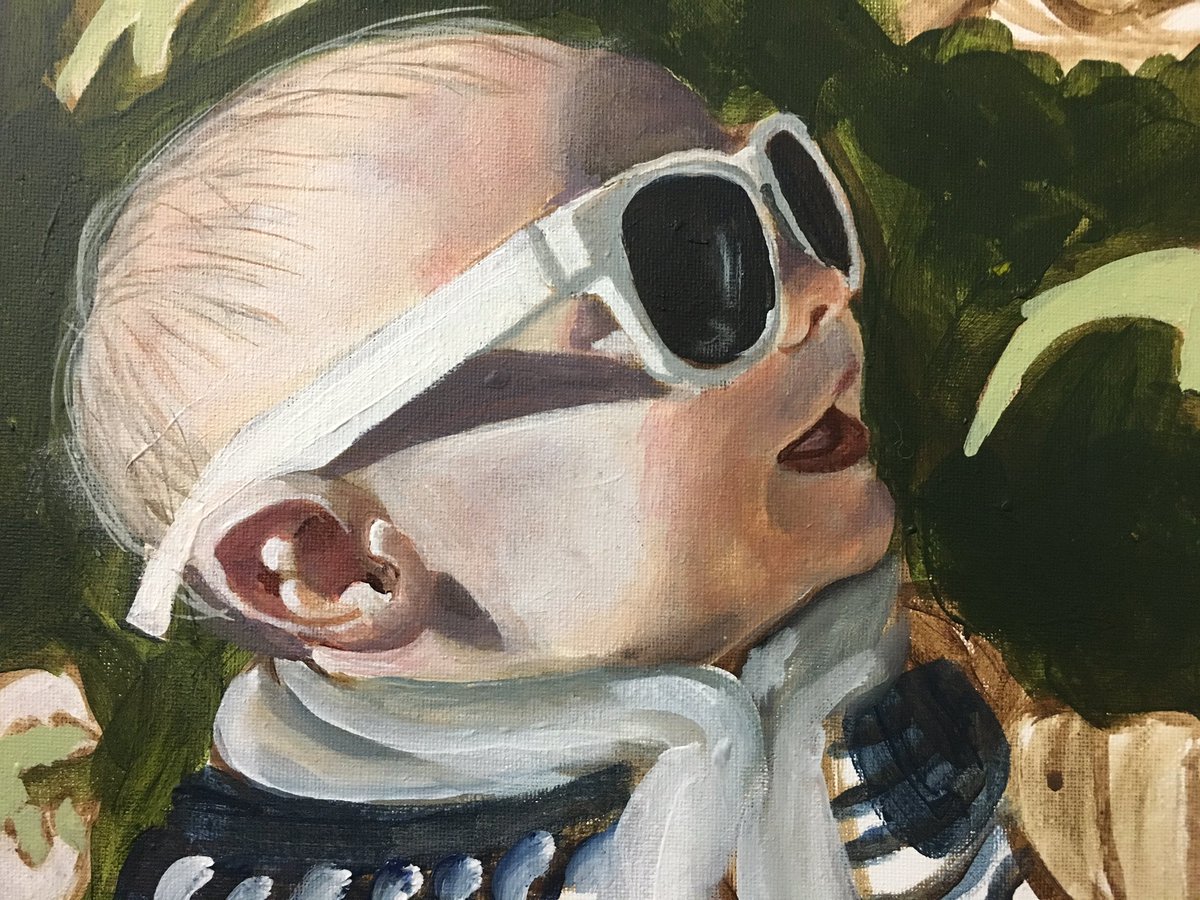 JimMiddletonArt's tweet photo. A portion of today’s efforts working on a commission. One cool baby right here #realism #realismpainting #portraitpainting #acrylicpainting #acrylicartwork #contemporyartist #contemporaryart #emergingartist #canadianartists #paintinglight #frederictonartists  #justkeepcreating https://t.co/mLsORpOVJl