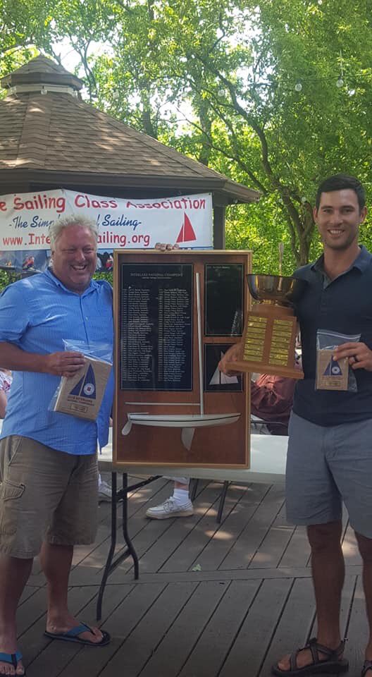 Congratulations to Hank Boissoneault and crew Dan Olson, Interlake National Champion 2019!

Rounding out the top five were 
2 Steve Aspery / Mike McClinchie
3 Bryan and Tiffany Parker
4 Nate and Bridget Ireland
5 Peter and Bill Frissel

Results:
yachtscoring.com/event_results_…