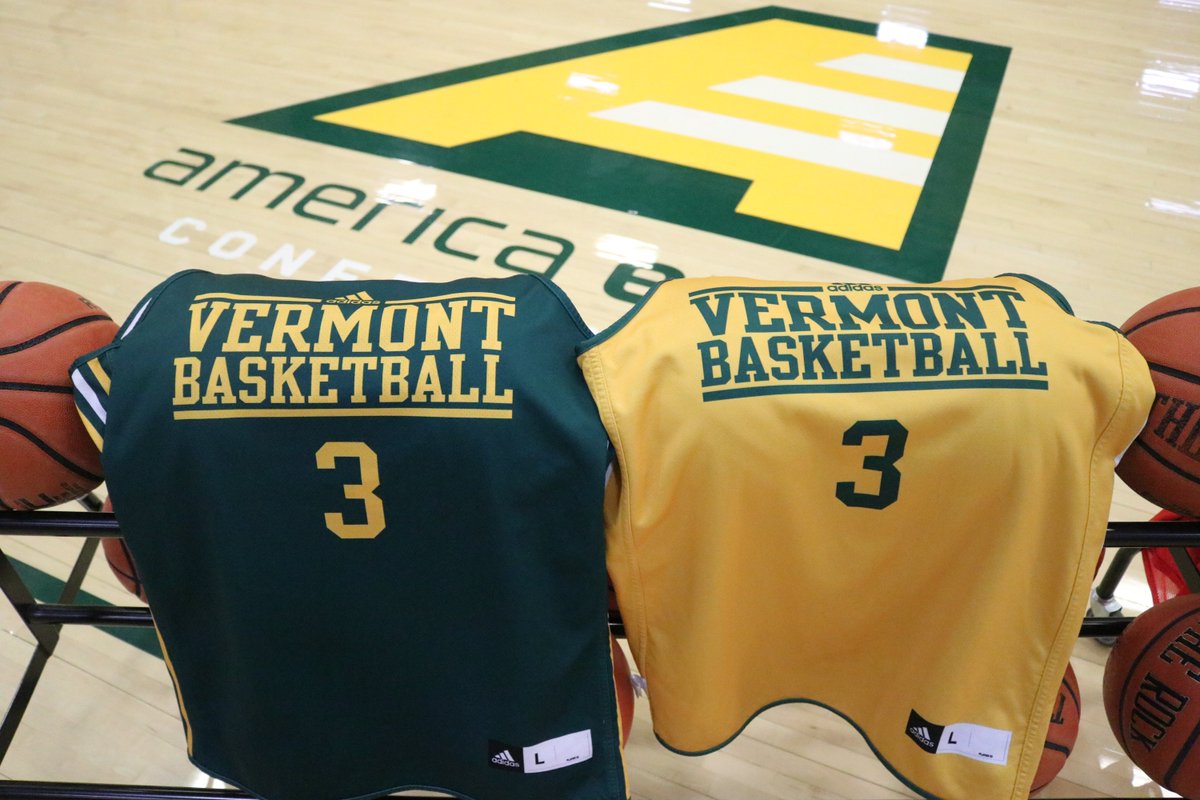 UVMwbb's tweet photo. Who's ready for basketball season? Our schedule was released this week. Don't forget to post the game you're most interested in with the hashtag #Back2Patrick. We'll be selecting two lucky winners Monday night to win one of two official practice jerseys! #ThisIsVermont https://t.co/ooQys77JQX
