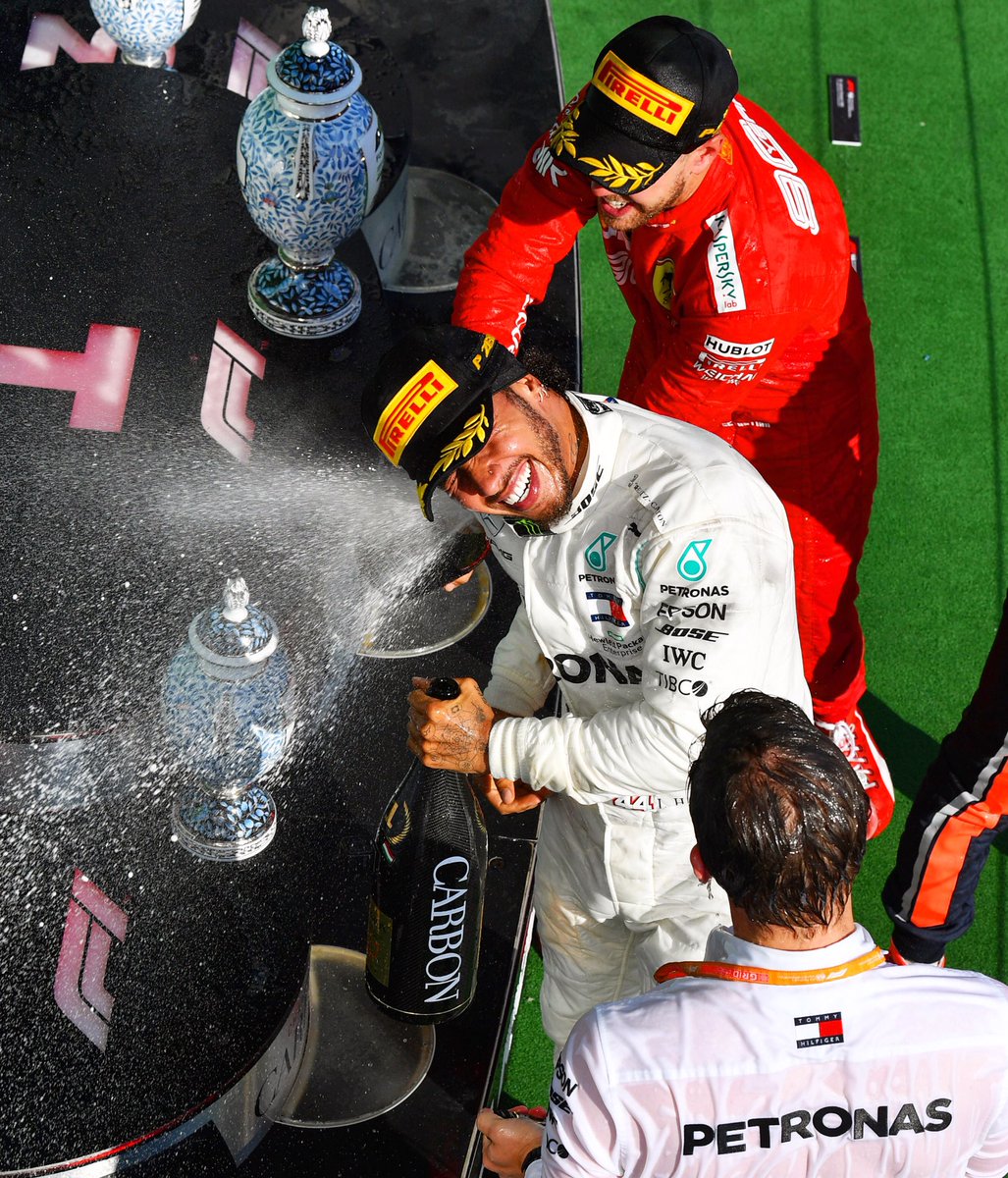 MercedesAMGF1's tweet photo. One we’ll remember for a very long time 🙌

Who else is still buzzing from today’s race?! 🤩🔥

#HungarianGP https://t.co/fQmSRXjysK