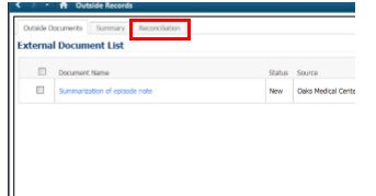 EhrmWhatsUp's tweet image. #DataReconciliation 
- If the external info is relevant to the patient &amp;amp; should be permanently stored in the patient’s chart, the data needs to be reconciled via the Reconciliation tab &amp;amp; Data Importer to select the correct item to add/add with modify to the patients chart/decline