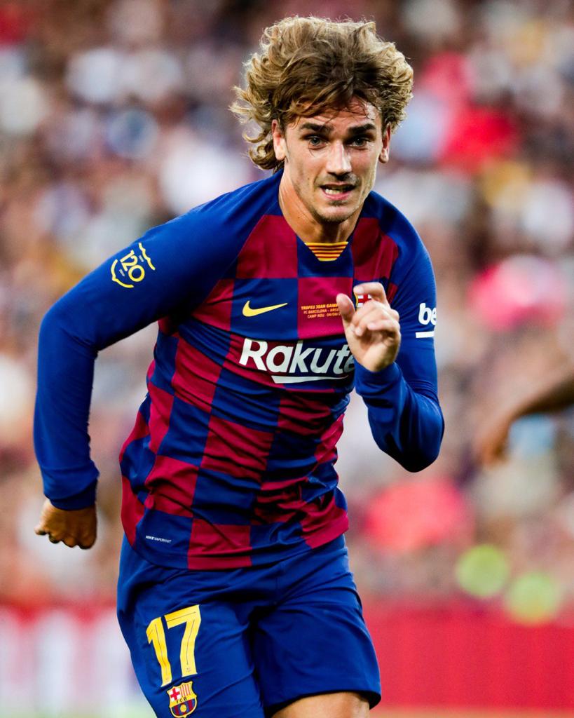 Griezmann, durante el encuentro ante el Arsenal.