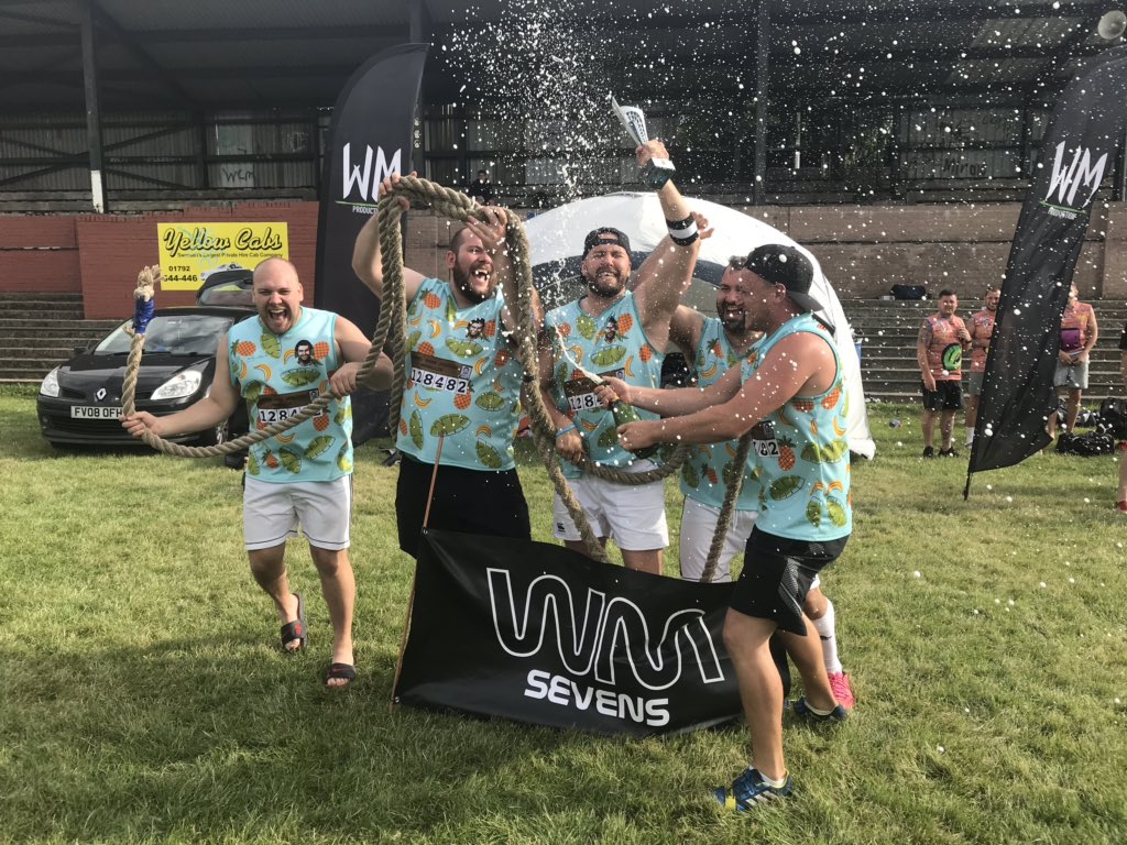 WaunMassive's tweet photo. Great day yesterday for the 2019 #WM7s Thanks to everyone that came out!! 

Congrats to all our winners 

ToW - Front Row Seshers 🍻 
Plate - Bobs Brickies 🧱 
Cup - Demons 🐶 

#WM7s https://t.co/v6wjrOw8RR