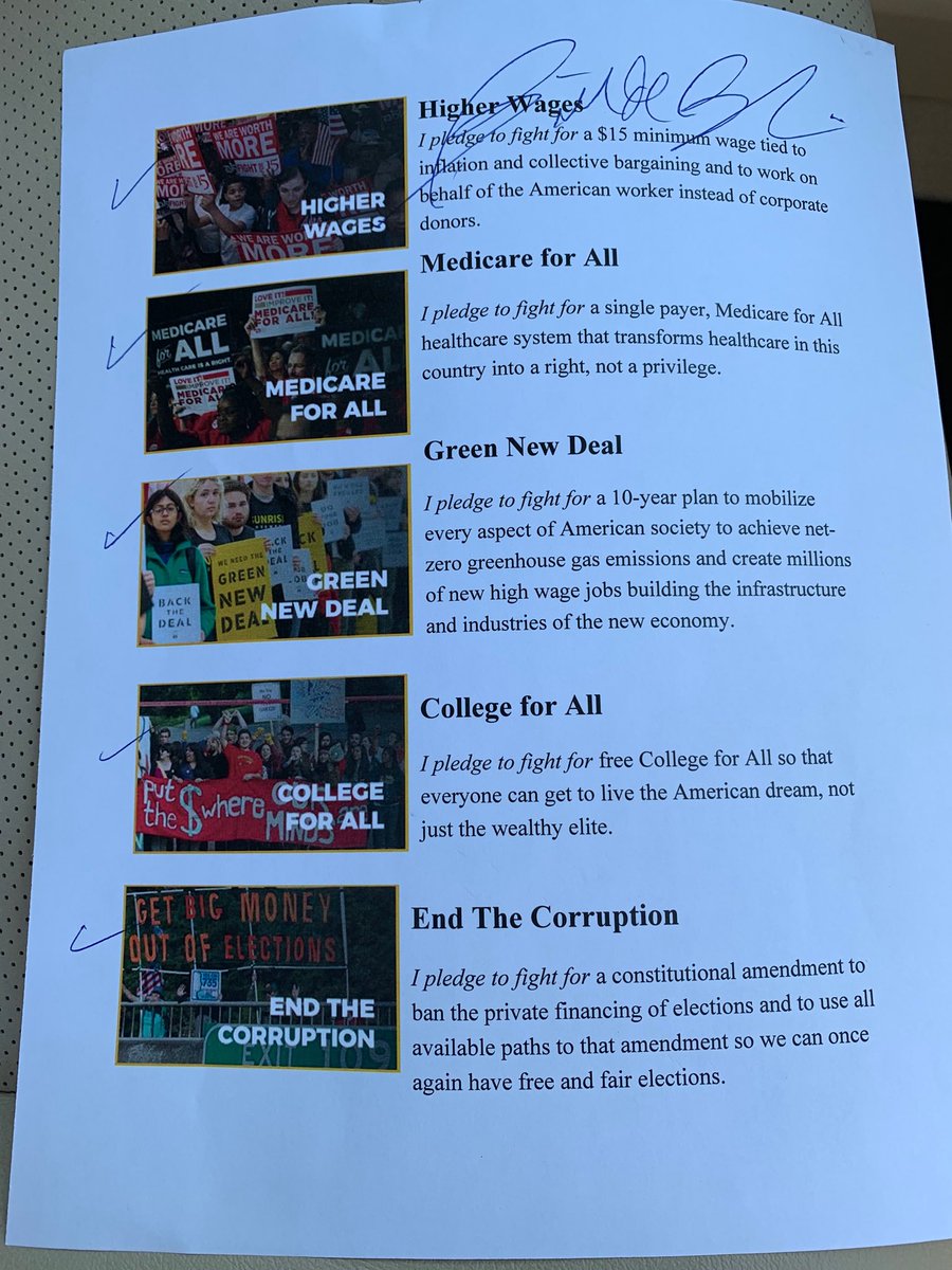 cenkuygur's tweet photo. .@BilldeBlasio signs #ProgressivePledge! https://t.co/ZW3E4mnoRC Now we have the progressive wing of the party complete! https://t.co/K5ousJ9zt2