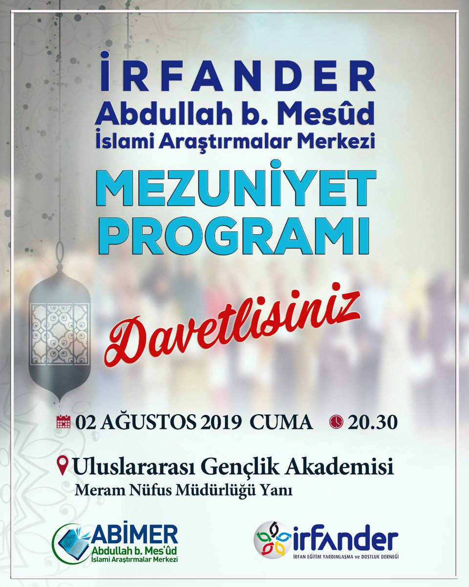 irfander42's tweet photo. İRFANDER Abdullah b. Mesûd İslami Araştırmalar Merkezinde 2015-2019 yılları arasında Temel İslami İlimler sahasında verilen seminer programını tamamlayan öğrencilerimizin mezuniyet programı gerçekleştirildi.
@abimerirfander
#konya #irfander #abimer #seminer #mezuniyet #program https://t.co/YNJNwXUOgq