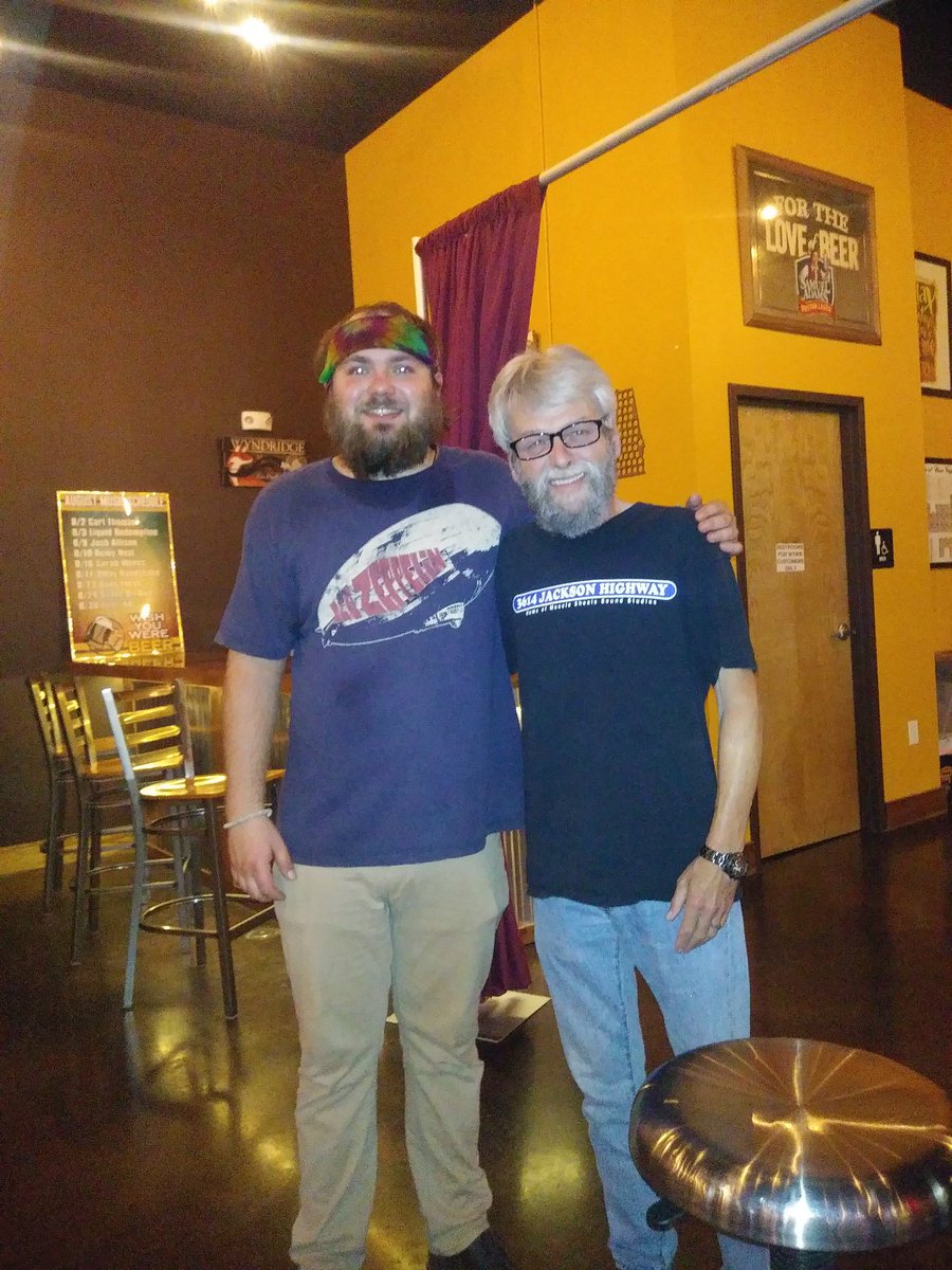 Thank you <a href="/woodis_larry/">larry woodis</a> for coming out and supporting us last night! We had a great time at Wish You Were Beer and loved all the support from the crowd!