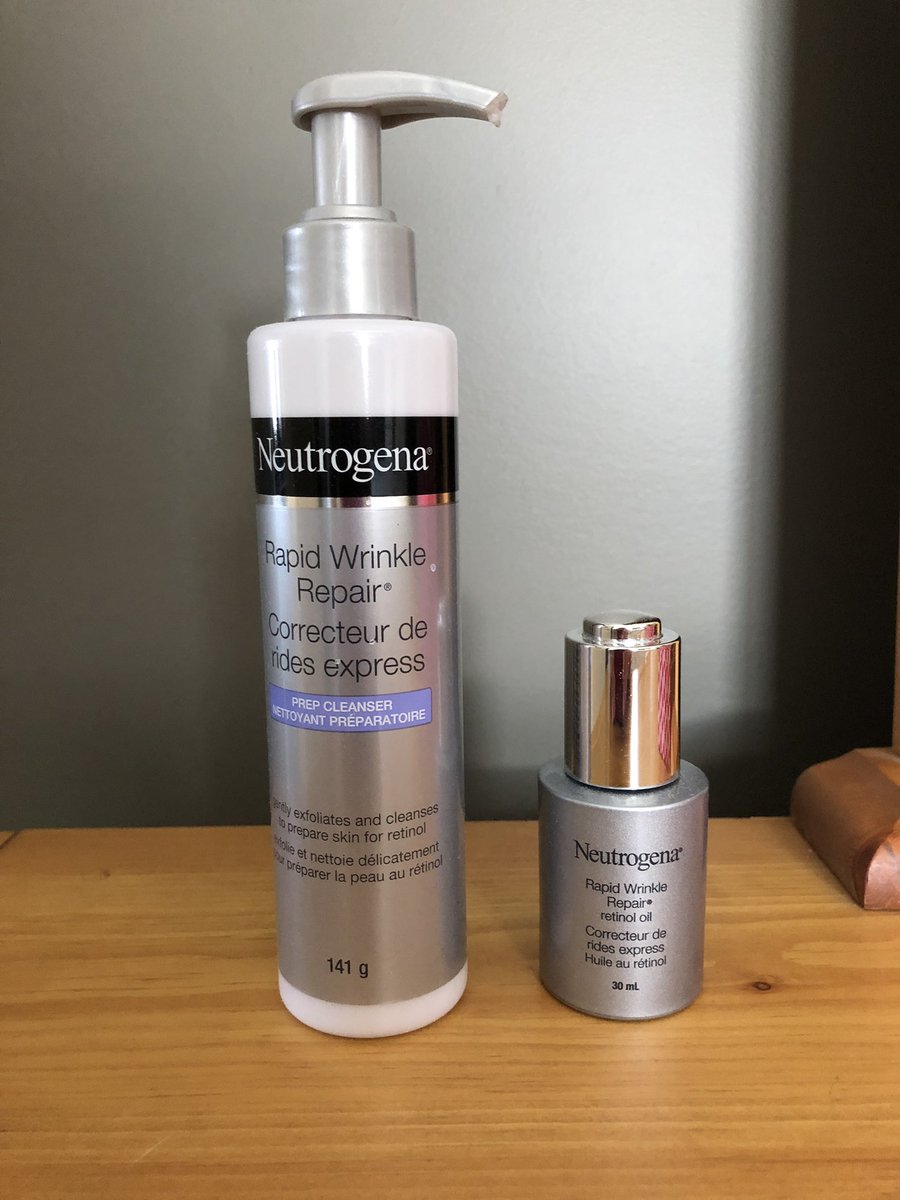 HMeade's tweet photo. #tryRapidWrinkleRepairCanada Thanks to Chick Advisor I product tested Neutrogena Rapid Wrinkle Repair Retinol Oil and Prep Cleanser. Love the prep Cleanser makes my face feel great!! The oil I need to use longer than a week to see if it will work on my deep wrinkles https://t.co/d1HosgDbtk