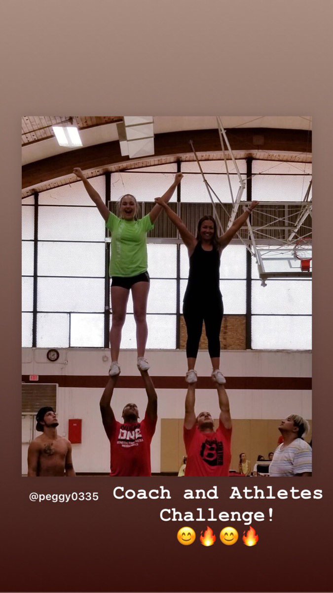 We want to say thank you to Coach Mike and Sarah from @tahquitzcheer They have made an immediate impact on our program and taught us the fundamentals in group and coed stunting. We have a long way to go to get to our goals but the foundation has been set!