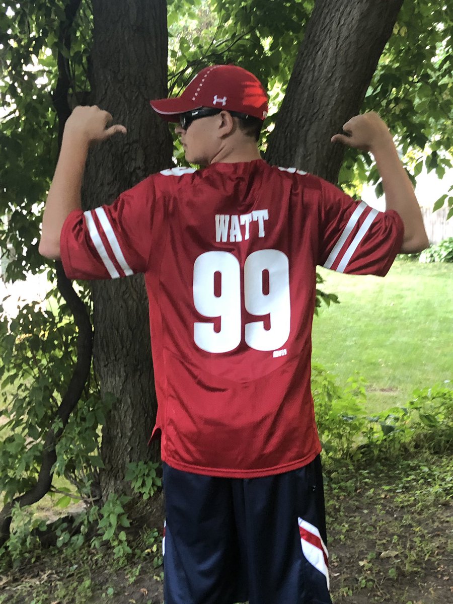 bkrae's tweet photo. Hey @JJWatt  my brother is excited  to get to see you in person tomorrow. He’s hoping to learn  a few moves from you for his special Olympics flag football season this fall #onwisconsin https://t.co/PlNNKW4cfN