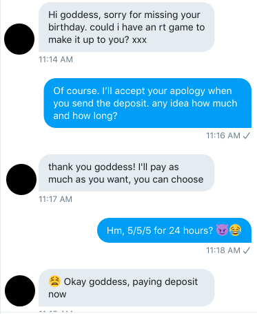 GoddessxxAlly's tweet photo. RT Game for my birthday! (Deposit paid)

5/5/5 for 24 Hours! 5 comment limit - let's drain this piggy!

#findom #findomme #rtgame #paypig #humanatm #walletdrain

@RT_subm @rt_feet @help_to_rinse https://t.co/SyGIFyB9YF