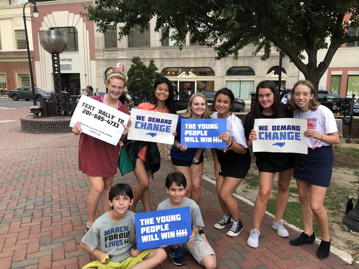 MFOLNC's tweet photo. Thank you so much, @mfoldurmch for organizing this event. The young people will win &amp; we do not want prayers, we NEED action. #enoughisENOUGH https://t.co/TCpM79x3hL