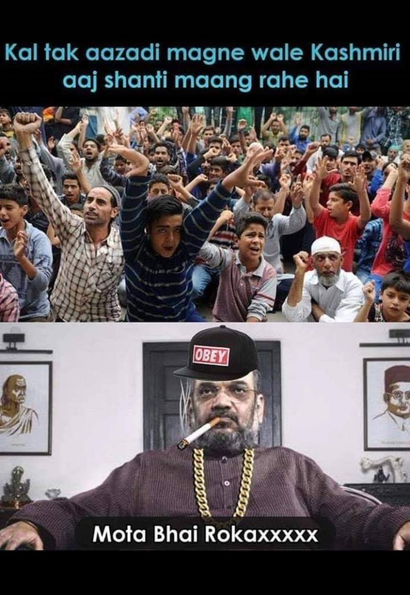 mishra_uddeshya's tweet photo. Script Writer: Ajit Doval 
Director: Amit Shah 
Production: Narendra Modi and BJP 
Lead Role: Indian Army.
Media partner : Republic and Zee News 

The best Action thriller for India 

#KashmirParFinalFight 🇮🇳 https://t.co/GePunxCAag