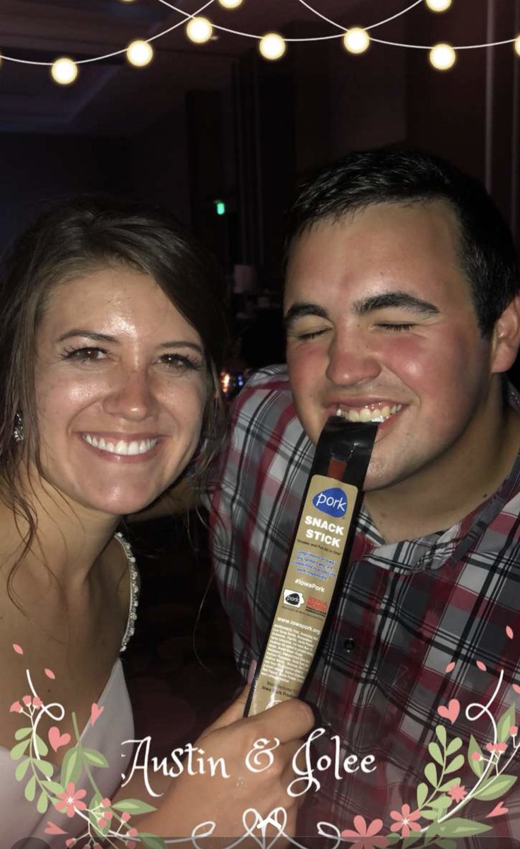 wessj's tweet photo. We had a great weekend celebrating the wedding of @JoleeWessling and Austin Saddoris. Had some great snackatizers thanks to @IowaPork ! #iowagirl #RealPigFarming #weddingfood https://t.co/frhAYONSCa