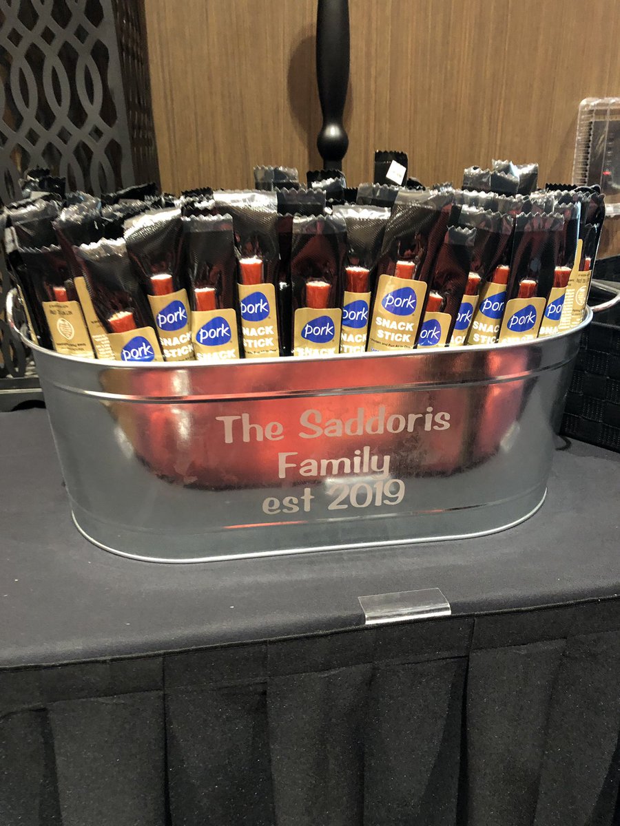 wessj's tweet photo. We had a great weekend celebrating the wedding of @JoleeWessling and Austin Saddoris. Had some great snackatizers thanks to @IowaPork ! #iowagirl #RealPigFarming #weddingfood https://t.co/frhAYONSCa
