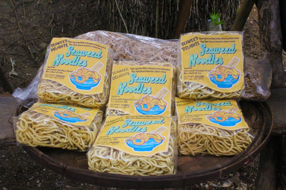 Cipotato's tweet photo. Farmer Business School graduates have launched product lines from seaweed noodles to sweetpotato ketchup. Participants learn to identify & fill market gaps w/ product lines developed w/ locally available materials.
@IFAD @CIAT_ @RTB_CGIAR #FoodSTARTplus #FishCORAL #INREMP https://t.co/Ye8NAG65jS