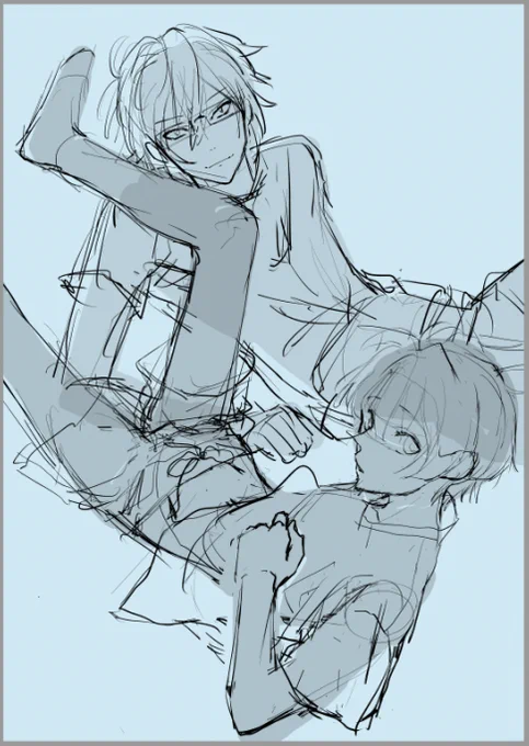 シルエット描いてから線にしてくのいい気がする 