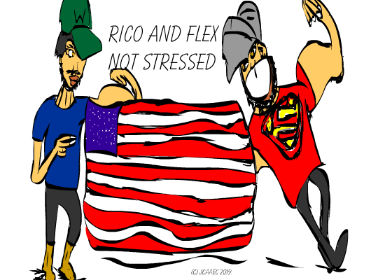 JCAAEC's tweet photo. #Rico and #Flex not stressed but #blessed for #jcaaec https://t.co/ibFfL6kJz1 https://t.co/FW4zAcIzcj