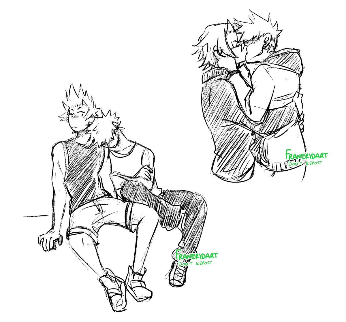doodles of the husbands to apologize for having disappeared on you all and also letting you know I'm still alive ? 