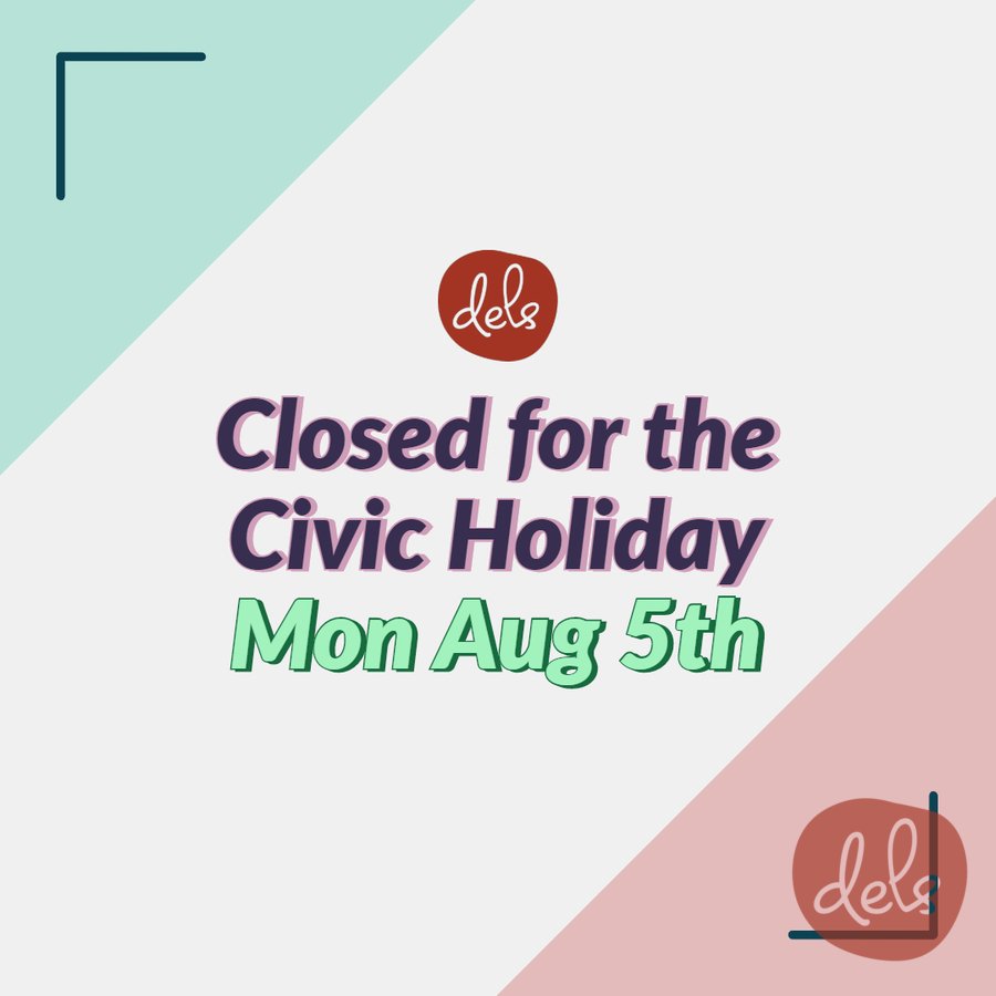 delsenoteca's tweet photo. Note! We are closed for the Civic Holiday on Monday! Cheers to the long weekend! https://t.co/GxfayZZGfe