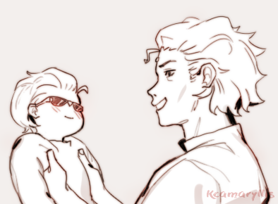 I can't stop thinking about Biggs III and I can't tell if those were Nero's glasses | #FFXIV shb spoilers 