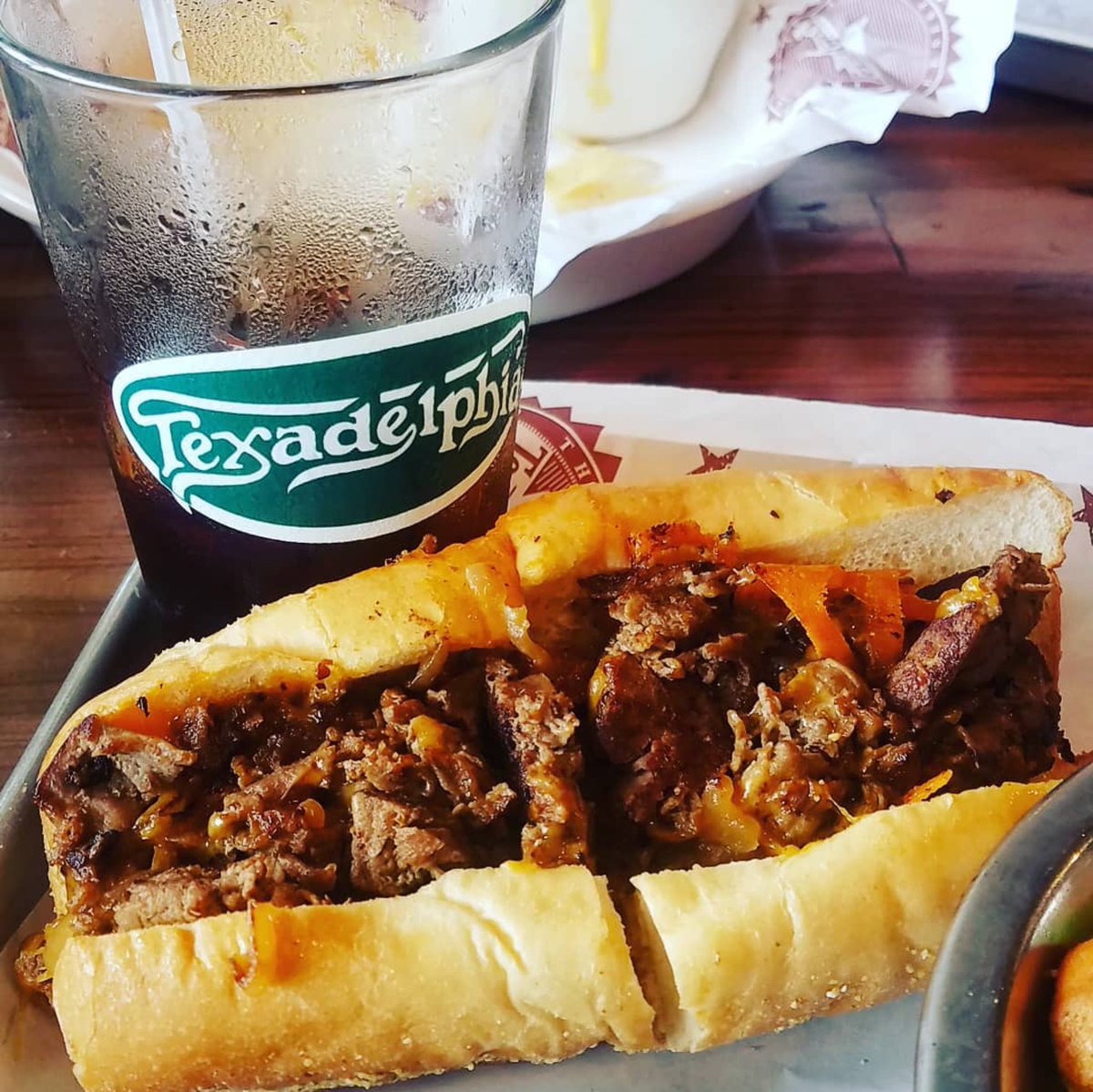 RTexadelphia's tweet photo. Sunday Funday Texas Cheesesteak style! 🤤 #TexadelphiaRichardson https://t.co/tOPqa5VMq4
