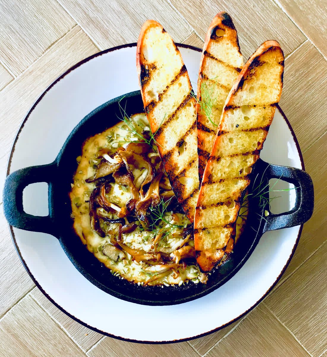 fabioviviani's tweet photo. Coming soon to @BarCicchettiOKC is this glorious Queso Fondito with Roasted Mushrooms, Truffle, and Pumpkin Seeds! 🔥🔥🔥

🔜 Our Grand Opening is coming to OKC in early September...Stay Tuned!!

#BarCicchetti #OKCFoodies #ComingSoon https://t.co/MENwi5OT1o