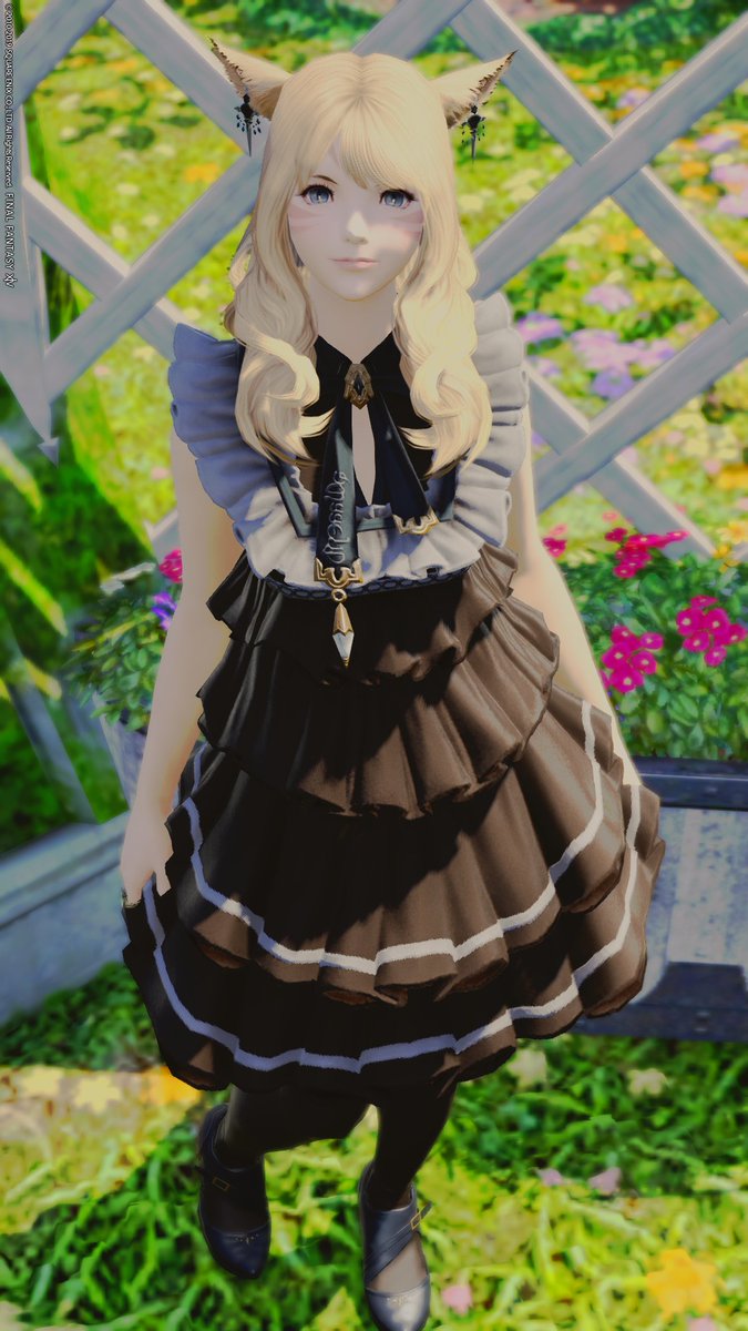 Angelet_ff14's tweet photo. おはようございます☀️
週末はまた少しメインを進めることが出来ました!
フェイスが楽しくて、次のlDも楽しみ♥️
ところで、このチュレルドレス。
リボンに書いてあるエオルゼア文字が、DRESS UPって知ってました?!
では、今週もゆるりとがんばりましょー🌸
#First14 #ffxivsnaps
#おはミコ https://t.co/BMOHwZwGPm
