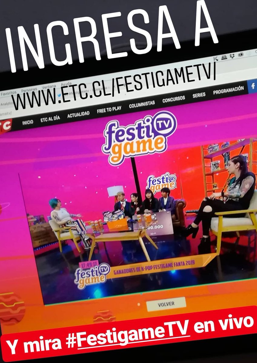 ETCTV_OFICIAL's tweet photo. Mira ahora la transmisión de #FestigameTV en https://t.co/rZ1MggLQRI 🤩 https://t.co/DuiPMyxB5d