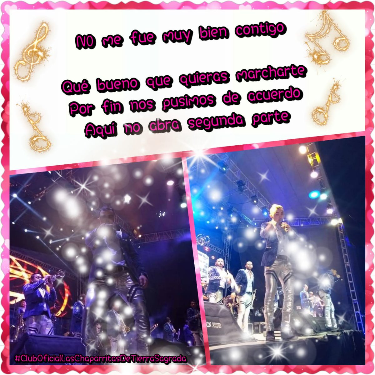 ClPromos's tweet photo. @Lupita_Grupera Me Complace Con #NoMeFueMuyBienContigo De @tierrasagrada1
@elpollots1
@cesarnavarroa 
@JuanpaTSOficial 
@jhobannyFlresOf 
@clubTS3 
Gracias😘 https://t.co/Az5uXuGXF7