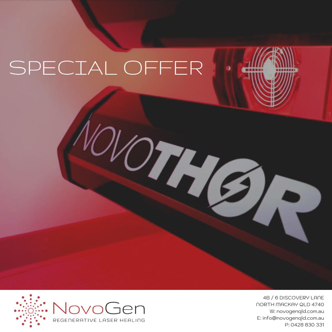 August 5-11 is #DentalHealthWeek, however, here at #NovoGen, we're extending it to Whole Body Health Week! 😁 Book our Introductory Offer (3x #NovoTHOR® sessions at a reduced price) and get a COMPLIMENTARY fourth session! Only valid in August. 🔺 novogenqld.com.au
