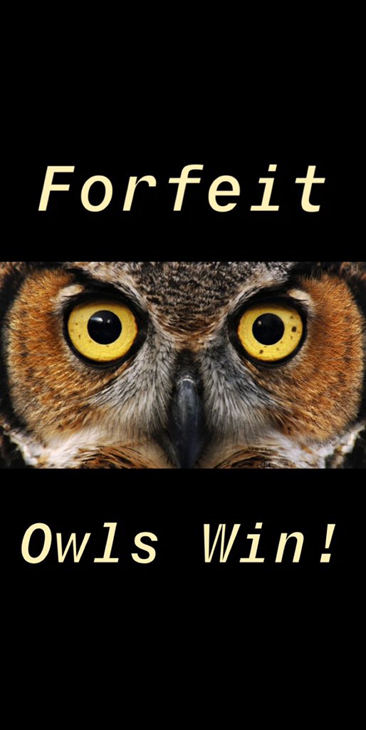 CCOwlsSoftball's tweet photo. Glove Me Sexy saw the Owls lineup and decided to not waste their time and come out. Owls win by forfeit https://t.co/mGuLEdeMYl