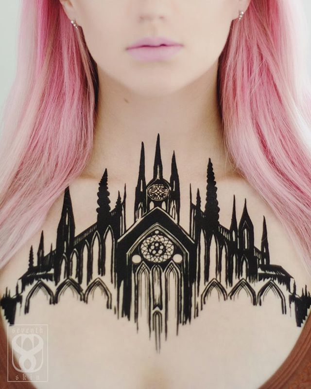 gothic chest tattooTikTok Search