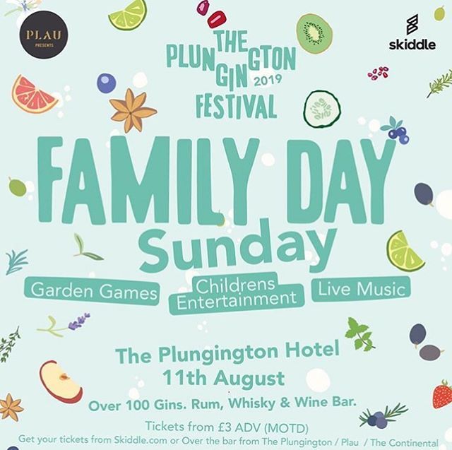 On Sunday 11th August we will be at the #plungyginfest family day with a delicious selection of homemade treats. They have the biggest botanical marquee yet with over 100 gins for you to try 🍸
.
It’s all set to be fun filled family day with puppet en… ift.tt/2Yp67VQ